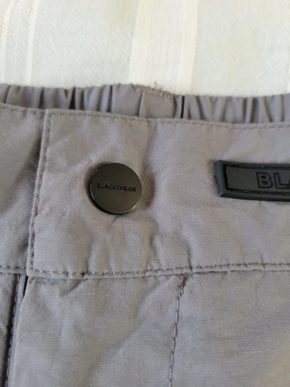 Blacktailor N1 Relaxed Cargo Pants Gray 100% Nylon Streetwear Gorpcore Sz 30